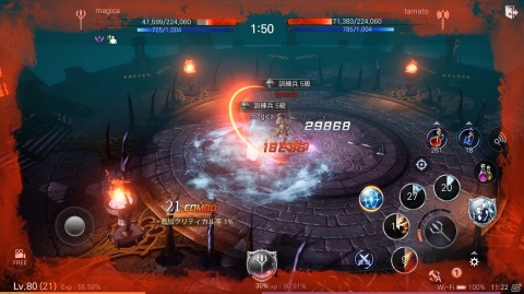 「BLESS MOBILE」1対1で競い合うリアルタイムPvPコンテンツ「血の決闘場」が実装！の画像1