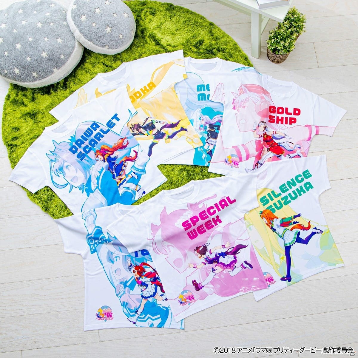 TVアニメ「ウマ娘 プリティーダービー」Tシャツや蹄鉄型キーホルダーなど5アイテムが復刻！プレミアムバンダイで予約開始の画像5