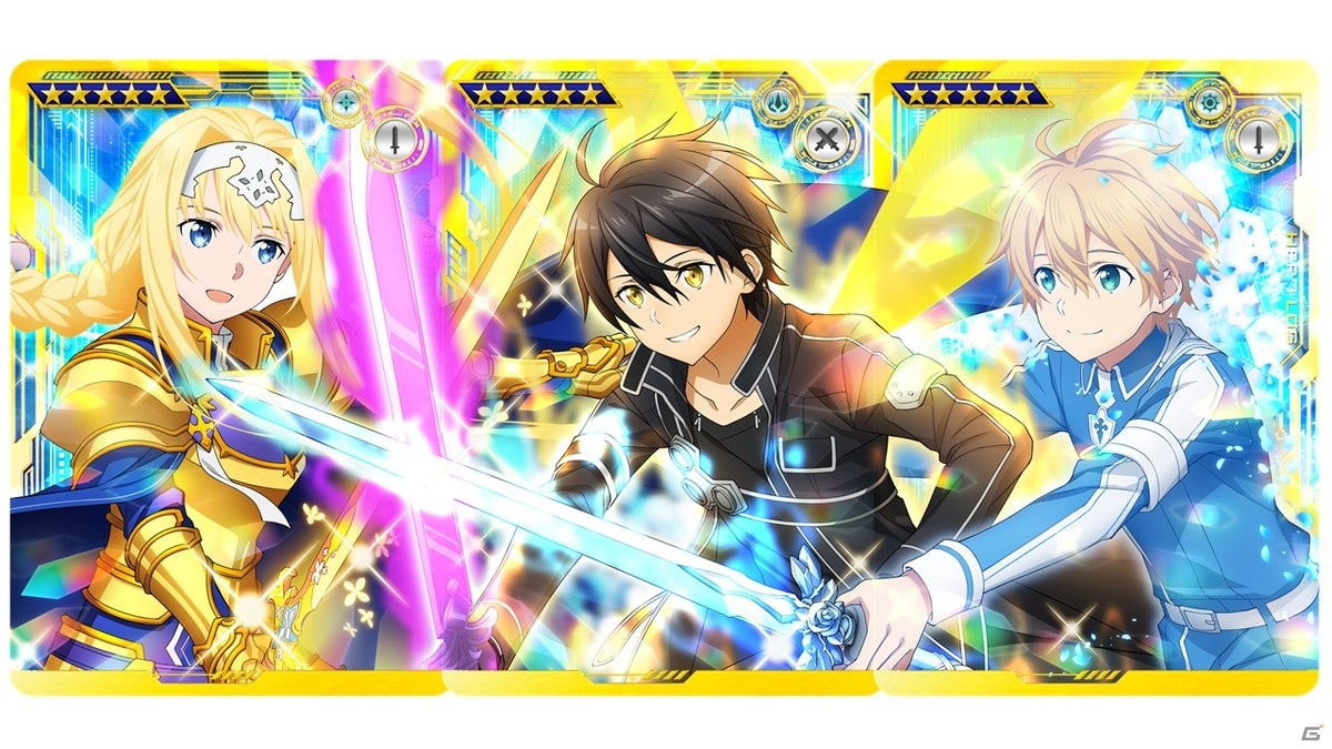 在庫限り】SAO ARCADEアリス&キリト&ユージオ ホロカード(計3枚