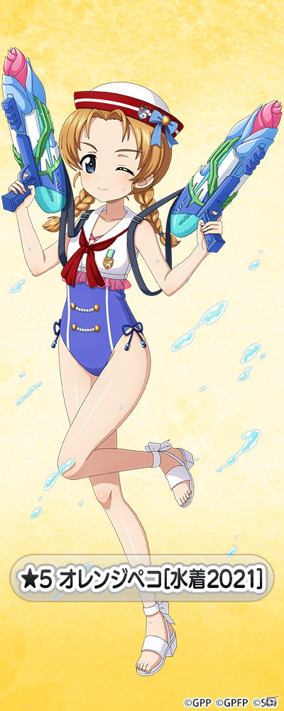 「ガールズ＆パンツァー 戦車道大作戦！」水着衣装のオレンジペコや西住まほらが登場する「水着生徒ガチャ」が開催！の画像2