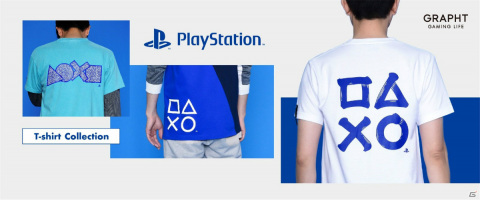 PlayStationのグラフィックアートデザインTシャツに「筆文字」「リメイク」デザインが登場！の画像1