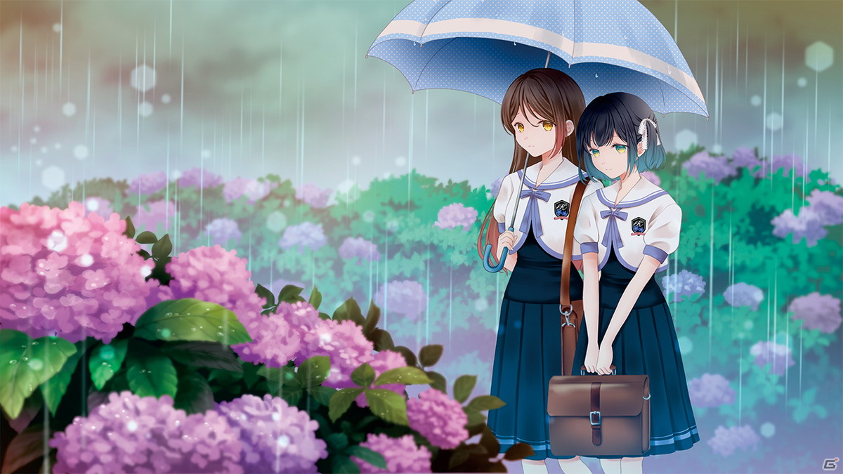 「ツユチル・レター～海と栞に雨音を～」が本日リリース！倉知玲鳳さん、門脇舞以さんが演じる少女二人の関係を描く王道百合ADVの画像3