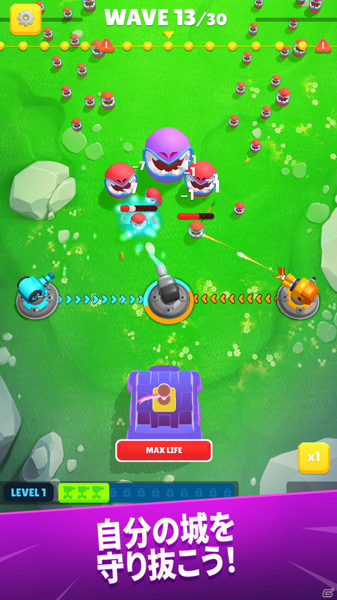 タレットを組み合わせて城を守ろう！ローグライトなタワーディフェンスゲーム「Auto Defense」がiOS向けに配信開始の画像1