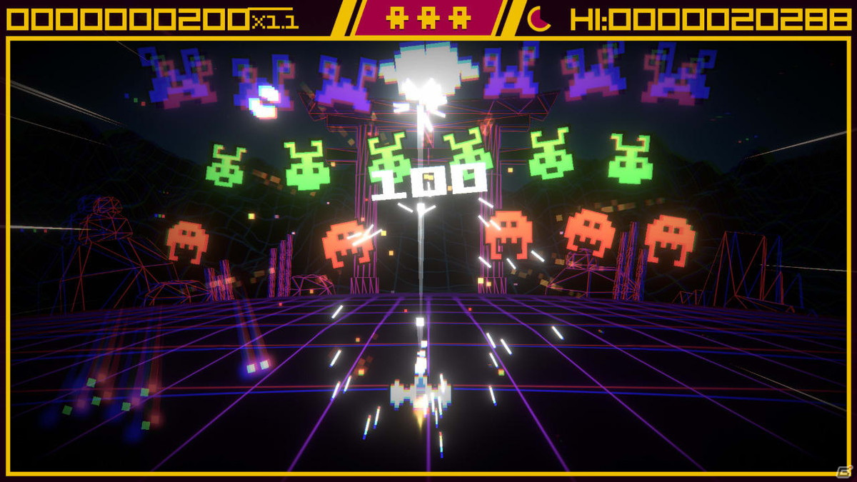 Switch「スーパーデストロノートDX-2」が配信開始！シンプルだからこそ奥深いレトロなスペースSTGの画像3
