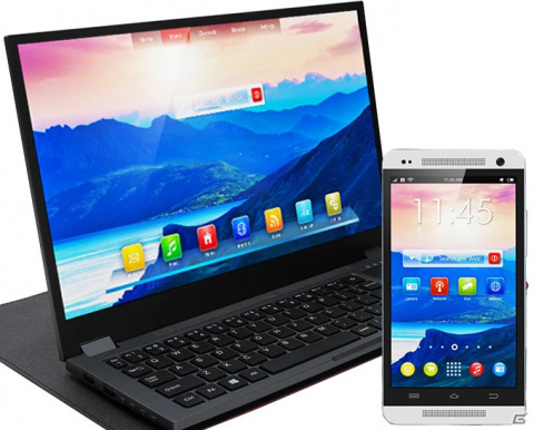 スマートフォンがPC化！キーボード一体型モバイルモニター「7K140」がMakuakeで先行発売の画像1