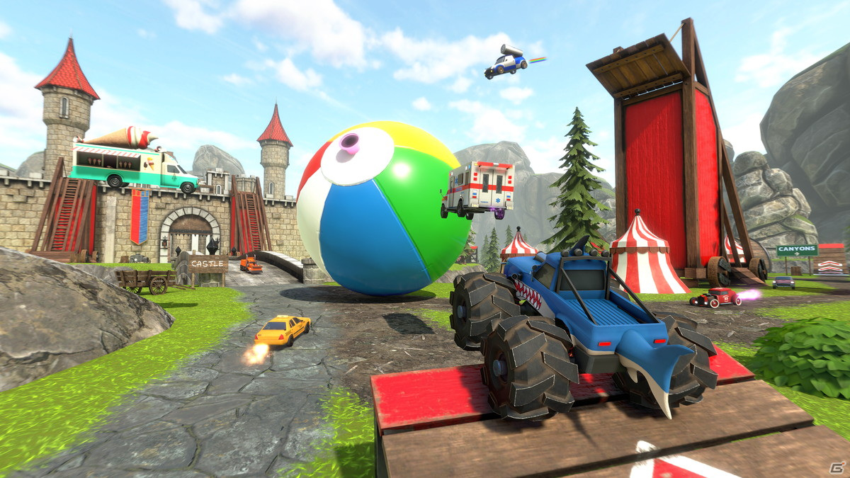 ハチャメチャなカースタントが楽しめる「クラッシュドライブ3」がPS5/PS4/Xbox Series X|S/Xbox One/Switch/PC/スマホ向けに配信開始！の画像3