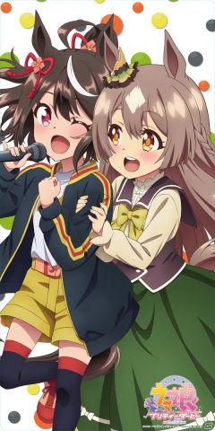 TVアニメ「ウマ娘 プリティーダービー Season 2」キタサンブラックとサトノダイヤモンドのB2タペストリーやスポーツタオルが登場！の画像4