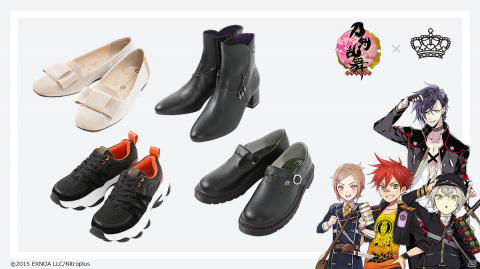 「刀剣乱舞-ONLINE-」とSuperGroupiesのコラボシューズが登場！明石国行、蛍丸、愛染国俊、包丁藤四郎の四振りをイメージの画像1