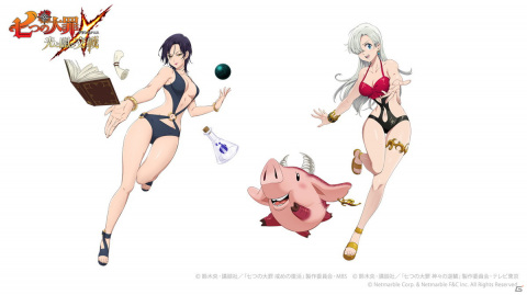「七つの大罪 ～光と闇の交戦～」ホーク＆エリザベスとマーリンの新シーズナルSSRが登場！の画像1