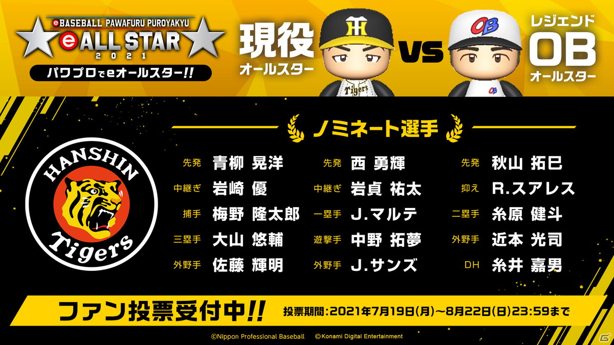 「eBASEBALLパワフルプロ野球2020」のオンラインイベント「eオールスター2021」が9月6日より開催！の画像6
