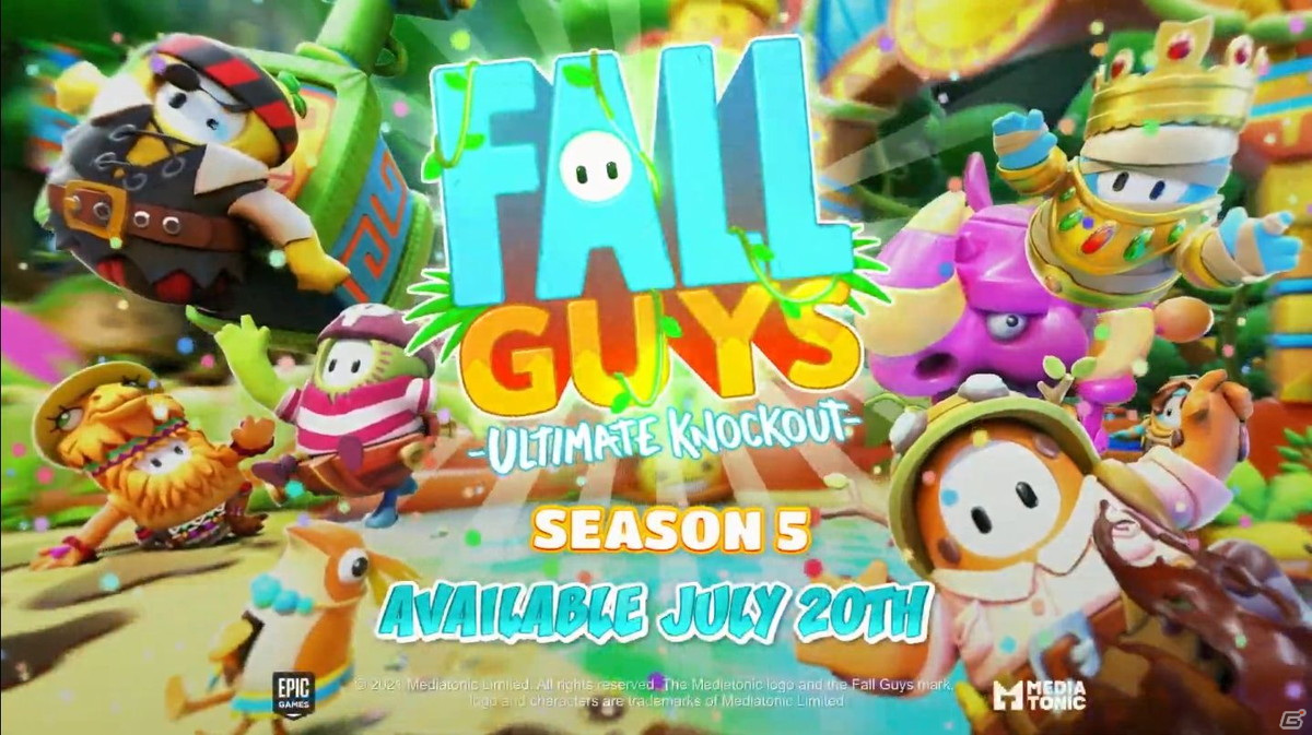 Fall Guys Ultimate Knockout のシーズン5が7月日よりスタート デュオ トリオモードが期間限定で登場 ゲーム情報サイト Gamer