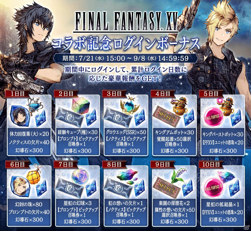 「FFBE 幻影戦争」にて「FINAL FANTASY XV」とのコラボが開催！コラボユニット「ノクティス」「プロンプト」が登場の画像12