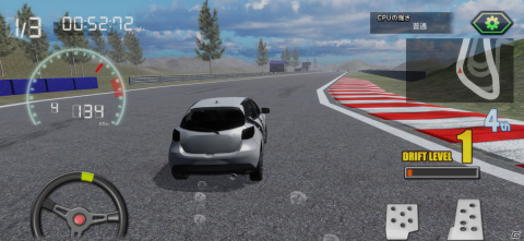 iOS/Android「ゲームバラエティー ドリフトカーレース」が配信開始！特徴の異なる4種の車を巧みに乗りこなそうの画像2