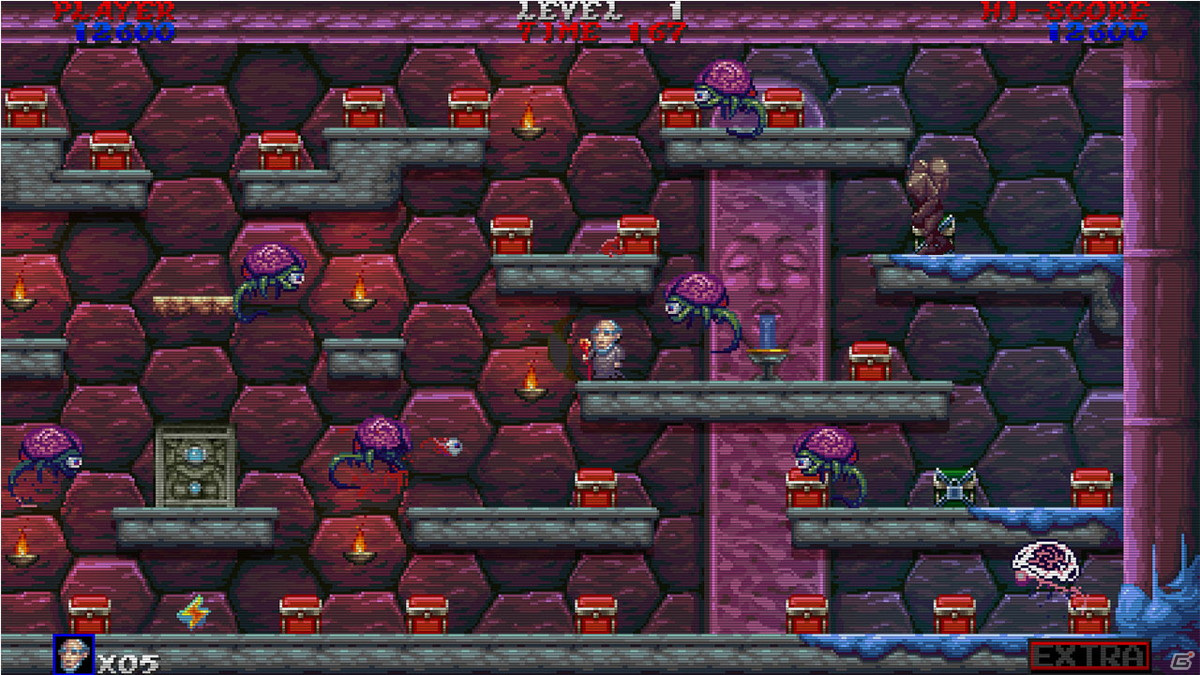 80年代のアーケードゲームを彷彿とさせるレトロ風アクションゲーム「エターナムEX」が8月5日にSwitchで配信決定！の画像4