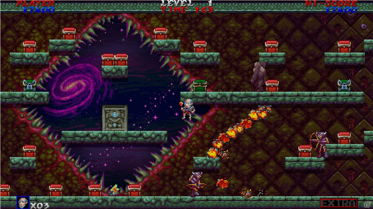 80年代のアーケードゲームを彷彿とさせるレトロ風アクションゲーム「エターナムEX」が8月5日にSwitchで配信決定！の画像7
