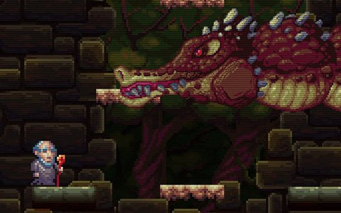 80年代のアーケードゲームを彷彿とさせるレトロ風アクション