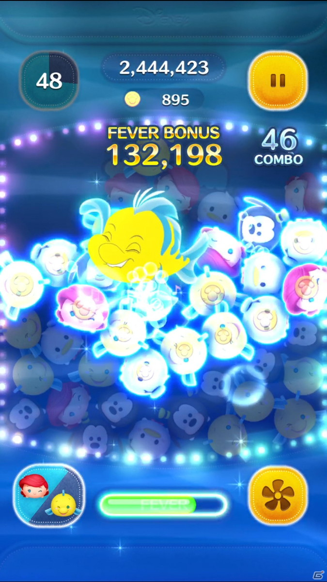 「LINE：ディズニー ツムツム」いきなりスキル3で獲得できるペアツム「アリエル＆フランダー」が期間限定で新登場！の画像5