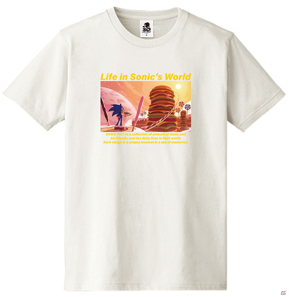 ソニック30周年を記念した7種のグッズが登場！「『SONIC PICT』Tシャツ」や「『和ソニック』友禅染め手ぬぐい」などがラインナップの画像2