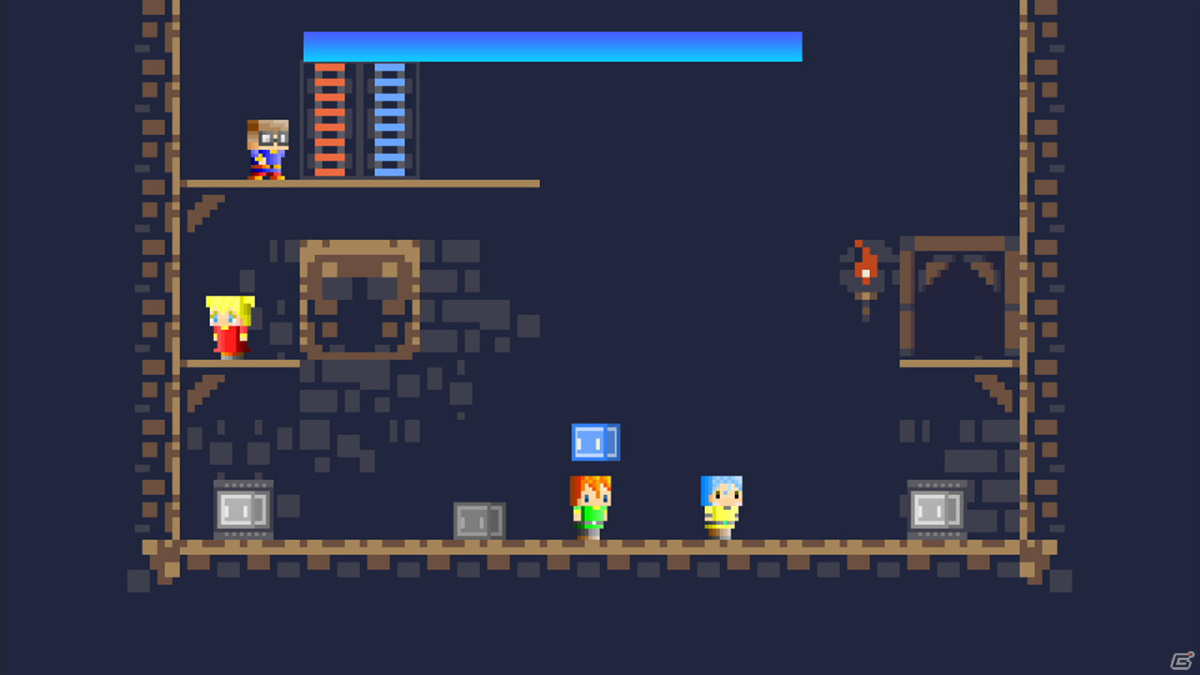Switch「ツクールシリーズ BLOCK SLIME CAVE」が配信！ブロックスライムを駆使してゴールを目指すパズルACTの画像3