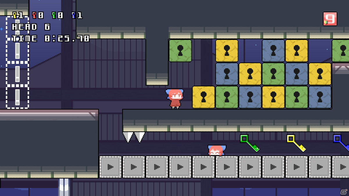 「クビナシリコレクション」がSwitch/Steamで2021年内に発売！赤蛮奇が主人公の“頭を使う”2Dアクションパズルの画像3