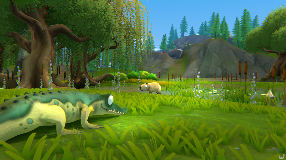 PS4/Switch「Angry Alligator」が2021年秋に発売！腹ペコのワニとなってオープンワールドを探索するアクションゲームの画像3