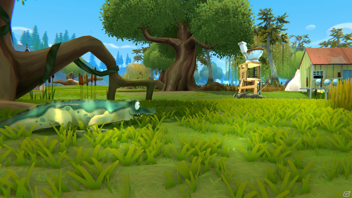 PS4/Switch「Angry Alligator」が2021年秋に発売！腹ペコのワニとなってオープンワールドを探索するアクションゲームの画像6