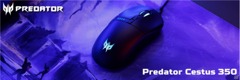 有線・ワイヤレス両用ゲーミングマウス「Predator Cestus 350」が8月26日に発売！8つのボタンのプログラムをカスタマイズ可能の画像1