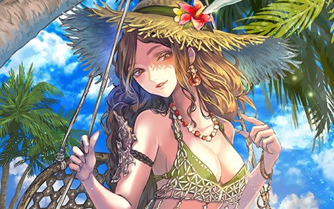 「チェインクロニクル」水着姿のガラクスィアスとミシディアが登場！「夏と水着と龍神祭支援フェス」が開催