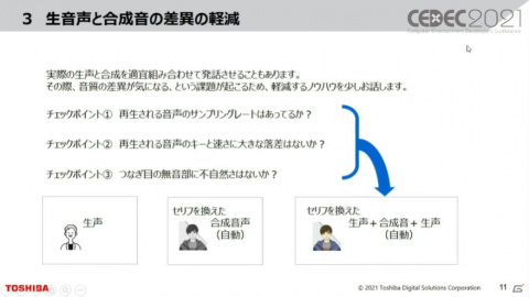 生声と合成音声とで上質な体験が出来るような時代に――ゲームに求められるキャラクターの音声合成技術とは【CEDEC2021】の画像6