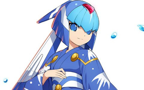 「ロックマンX DiVE」浴衣姿のレヴィアタンが登場する「2021納涼！夜森に灯る祭提灯 納涼のレヴィアタン」カプセルが開催！