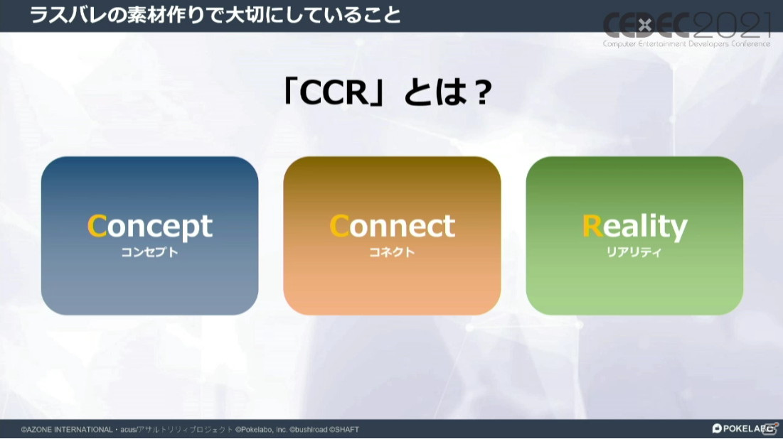 「アサルトリリィ Last Bullet」のキャラクターを魅力的に見せるポイントは“CCR”――Spineを中心とした実装アプローチも紹介【CEDEC2021】の画像3