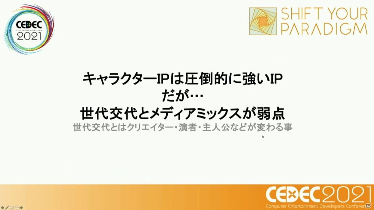 ストーリーからキャラクター、そして世界観へ――ニューノーマル時代におけるメディアミックスとは？【CEDEC2021】の画像20