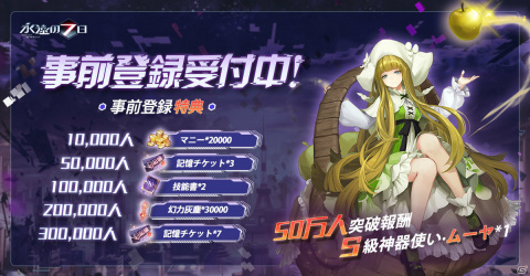 「永遠の7日-終わりなき始まり」の事前ガチャが実施中！アントネーワらSS神器使いを手に入れようの画像3