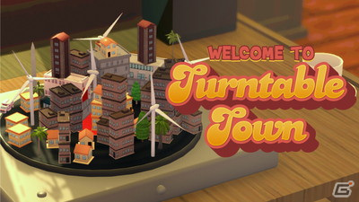 「タイニートピア」常に回るレコード上の都市「ターンテーブル・タウン」が公開！建物が崩れないようにバランスよく建設しようの画像1