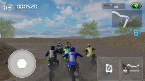 ダートコースでジャンプを決めながら1位を目指せ！iOS/Android「ゲームバラエティー オフロードバイクレース」が配信の画像2