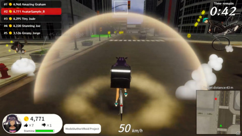 VRoidHub完全対応の爆走デリバリーゲーム「FOOD DELIVERY BATTLE」がSteamで発売！の画像8
