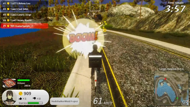 VRoidHub完全対応の爆走デリバリーゲーム「FOOD DELIVERY BATTLE」がSteamで発売！の画像6