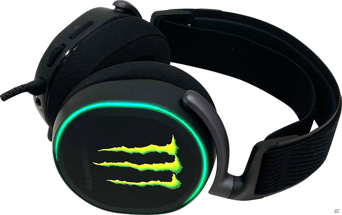 SteelSeriesゲーミングヘッドセット モンスターエナジーコラボ