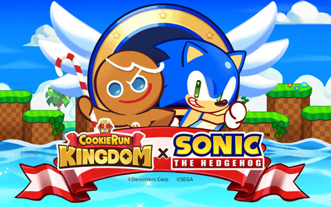 「クッキーラン：キングダム」でソニック・ザ・ヘッジホッグとのコラボが開催！イベントダンジョン「グリーンヒル」が登場