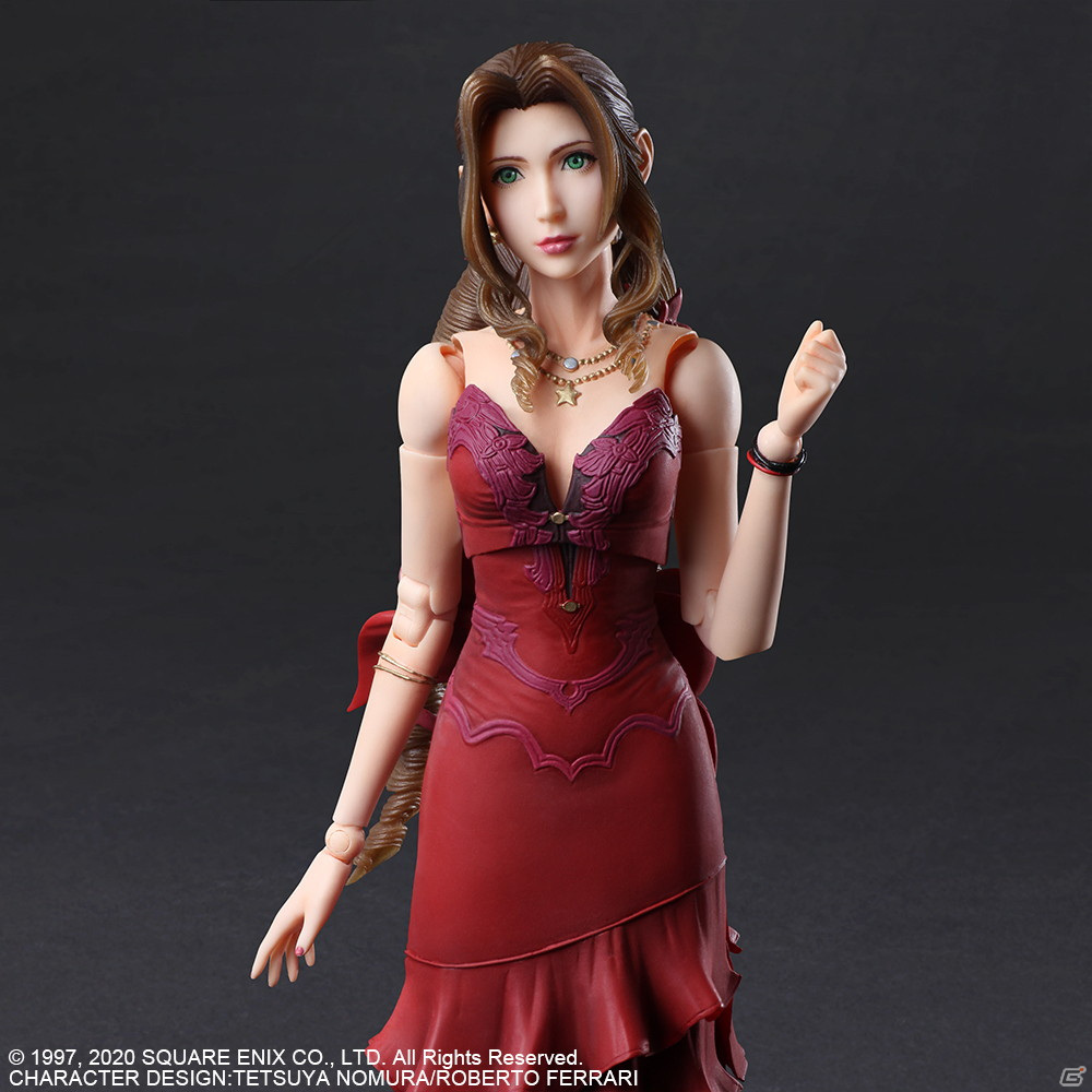 「ファイナルファンタジーVII リメイク」からドレス姿のエアリスが立体化！PLAY ARTS改とスタティックアーツそれぞれに登場の画像8