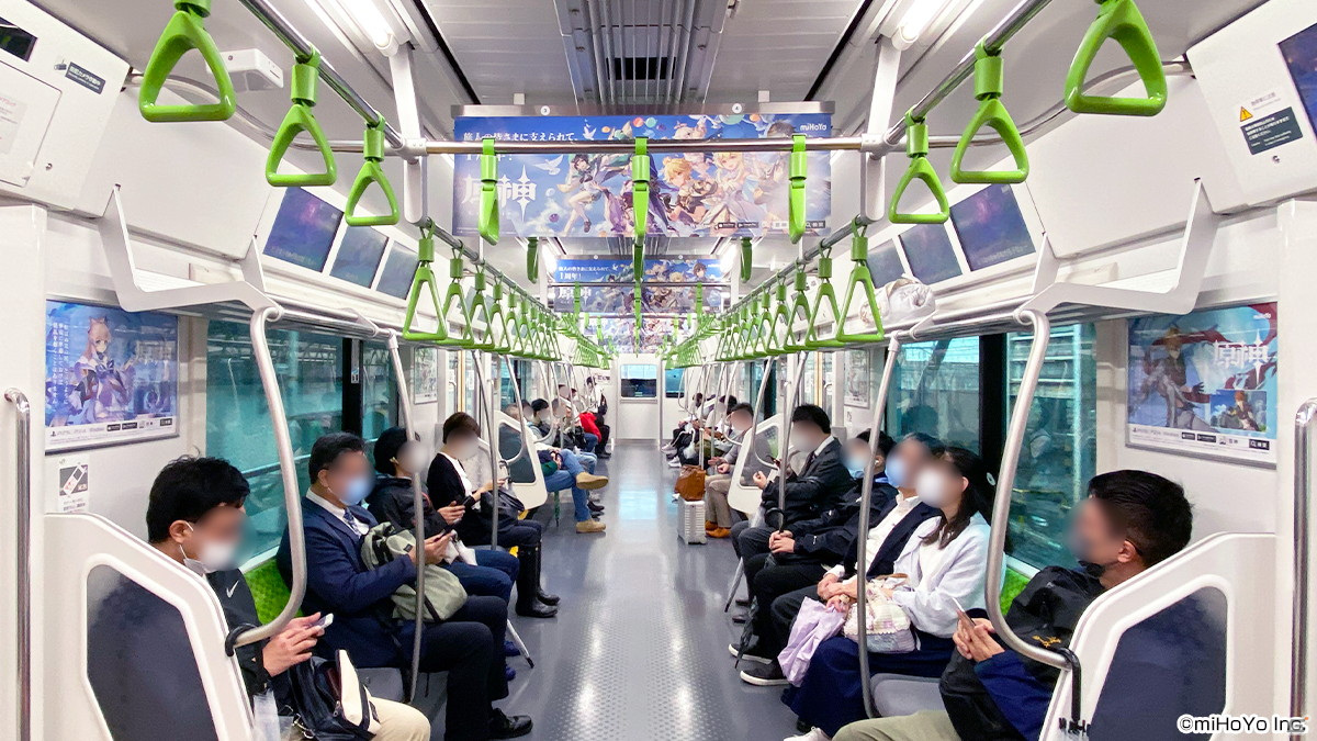 「原神」が山手線ラッピングトレインをジャック！1周年記念ADトレインが本日より実施の画像2