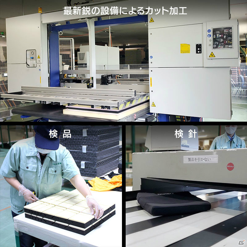 国産高機能クッションを採用したゲーミング座布団「GZ-200JP」が発売！大小28個のキューブが身体にフィットの画像3