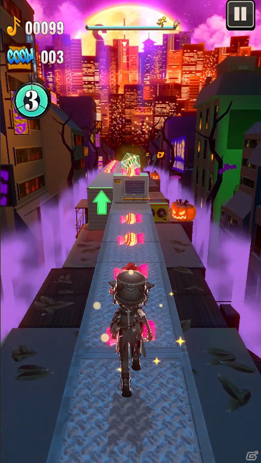 「HYDE RUN」にてハロウィンアイテムなどを追加する大型アップデートが実施！ハロウィン仕様のスペシャルコースも登場の画像1