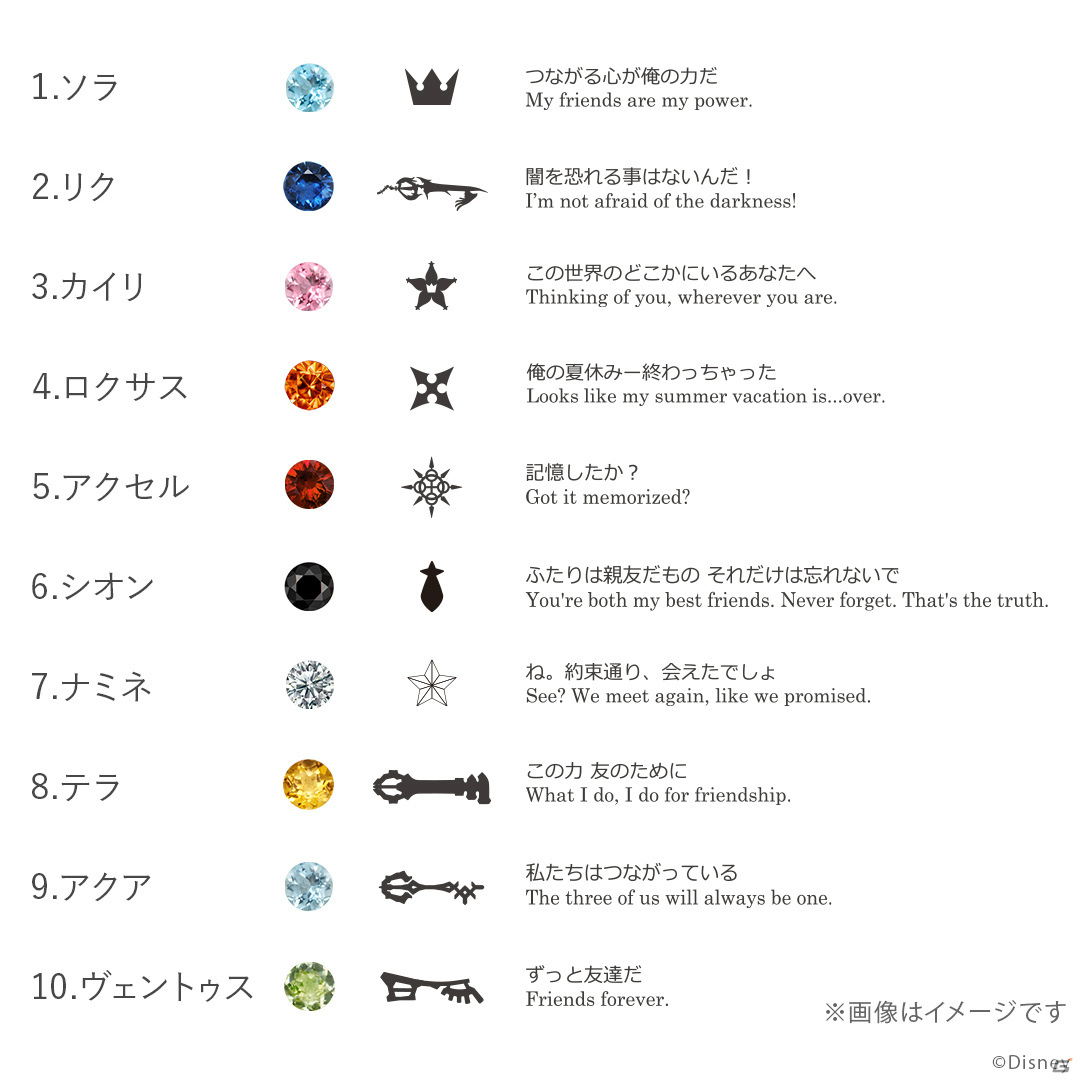 「キングダム ハーツ」仲間たちの強い絆を表現した「トリニティリングネックレス」が登場！の画像2