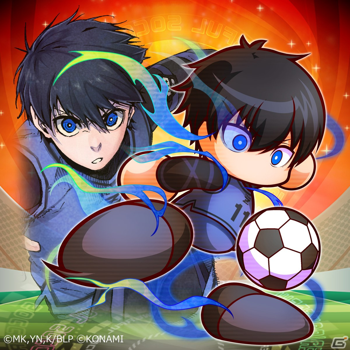 「実況パワフルサッカー」にアニメ「ブルーロック」の潔世一、蜂楽廻、千切豹馬が登場！コラボ育成ストライカー杯も開催の画像2