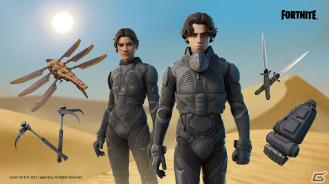 「フォートナイト」と映画「DUNE/デューン 砂の惑星」がコラボ！ポール・アトレイデスとチャニのコスチュームがアイテムショップに登場の画像2