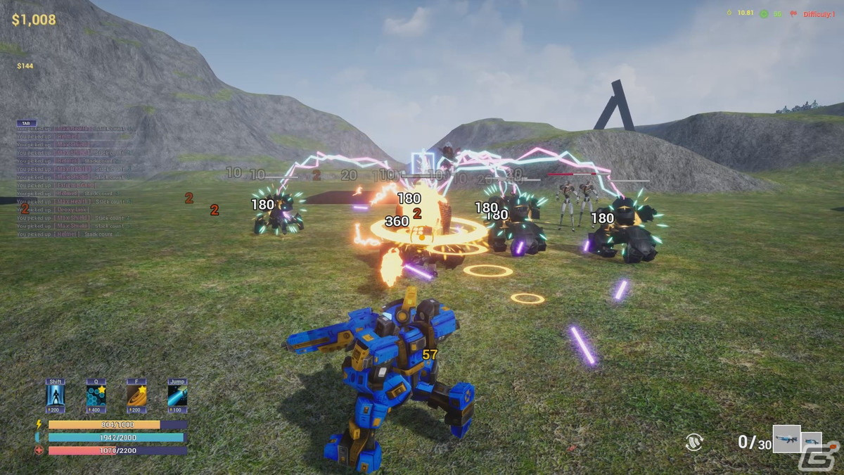 ローグライクとハクスラ要素を融合した3D弾幕STG「MechNest-メックネスト-」のアーリーアクセスがSteamにて10月23日に開始！の画像5