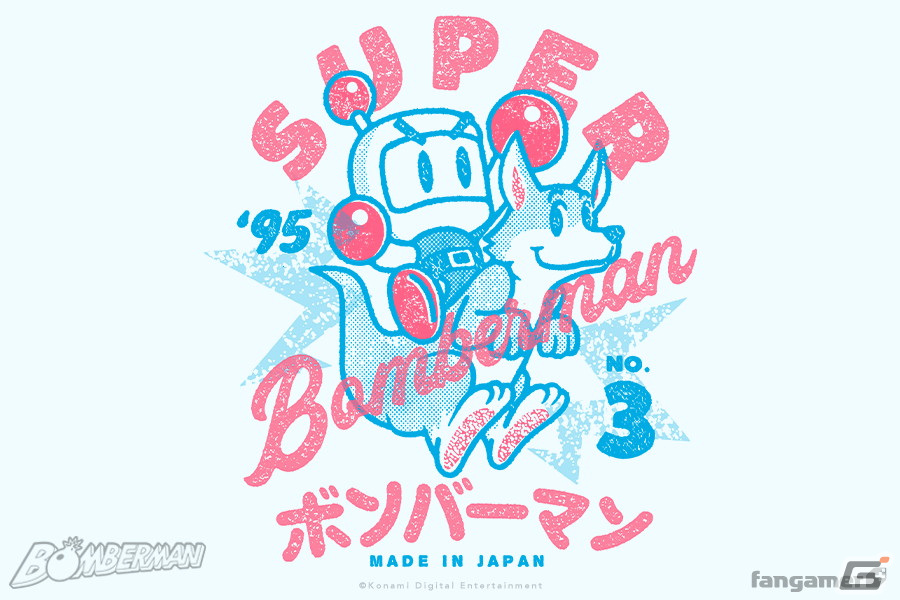 ルーイに乗った「ボンバーマン」がプリントされたTシャツがFangamer Japanにて発売！の画像4