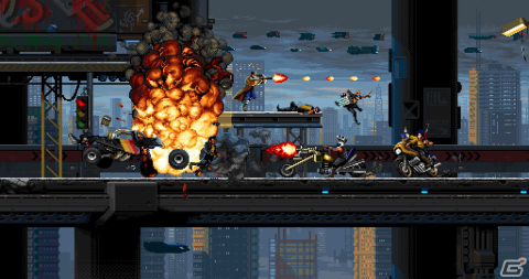 1人から2人まで遊べるハードボイルド・レトロアクション「HUNTDOWN」のPS4/Switch向けパッケージ版が発売！の画像6