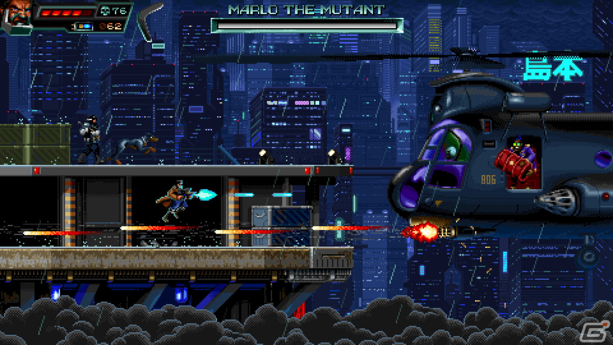 1人から2人まで遊べるハードボイルド・レトロアクション「HUNTDOWN」のPS4/Switch向けパッケージ版が発売！の画像4